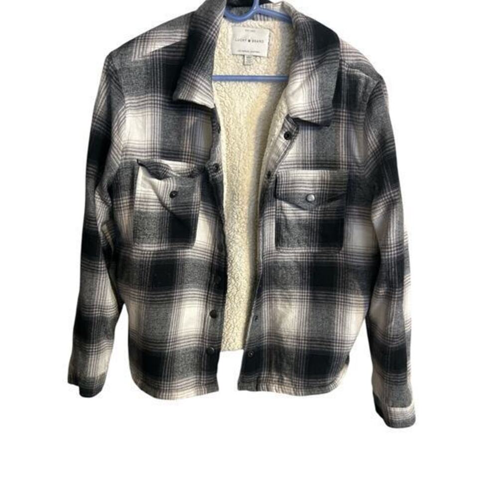 Lucky Brand Plaid‎ Jacket Women's Size Med Shacket